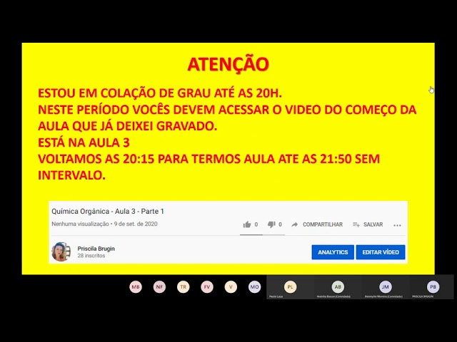 Química orgânica - Aula 3