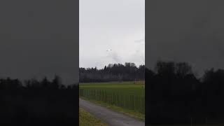 Challenger 605 landing at Bern Feb 2022