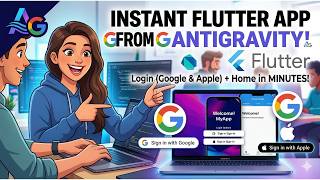 Google Antigravity: Instant Flutter App with Google &amp; Apple Sign-In + Home Page 🚀(Khmer Language)