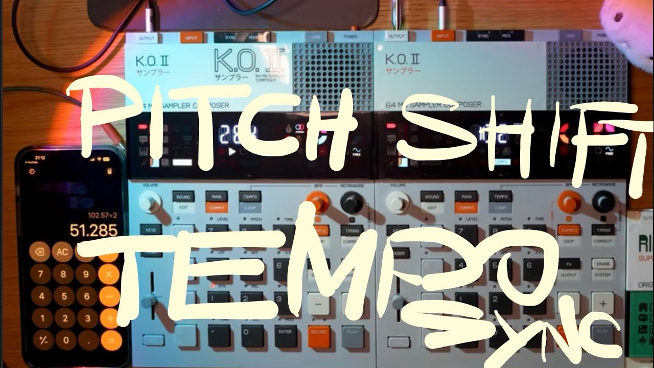 Pitch shift tempo sync tip on EP133 - YouTube