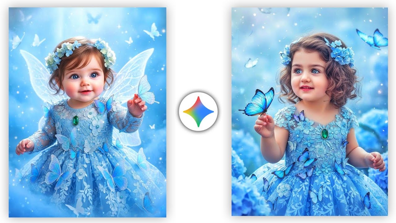 Babys Cute Butterfly Effect Ai Photo Editing Tutorial Tamil 2026 | Baby Girl Cute Ai Photo Editing