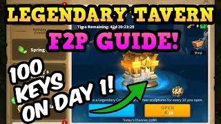 WE GOT LUCKY!? Legendary Tavern! RoK Legendary Tavern Keys Opening! Rise Of Kingdoms F2P Guides RoK!