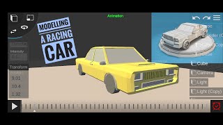 modelling a racing car in prisma 3d tutorial with lighting and animation screenshot 4