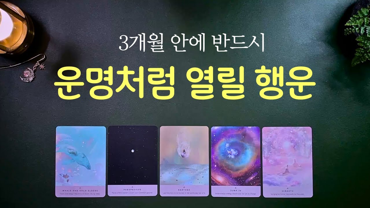 [타로] 운명처럼 열릴 행운 🍀 기분 좋게 받을 나의 행운