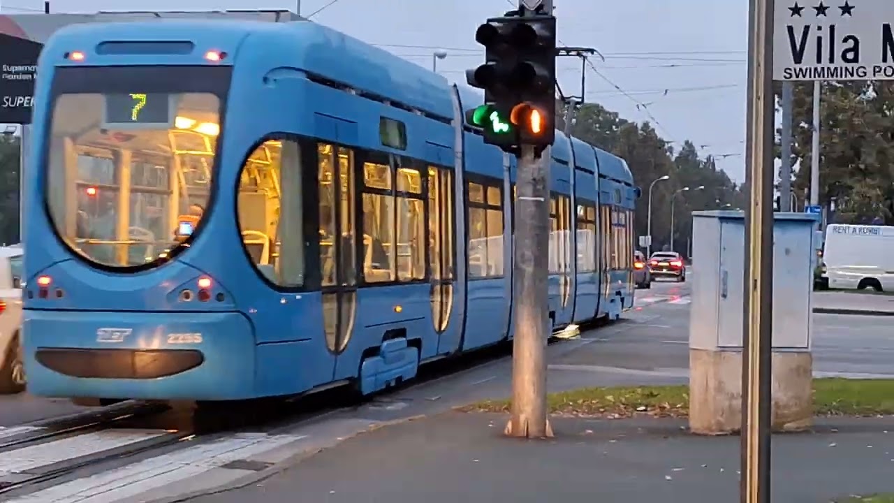 Trams in dubrava Zagreb.23.10.2024.