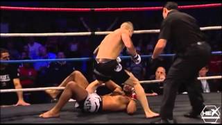 Jordan Cameron spinning elbow KO at Hex Fight Series 1