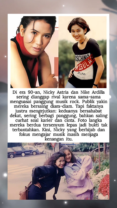 DIANGGAP KOMPETITOR, TERNYATA SAHABAT NICKY ASTRIA DAN NIKE! #shorts #nostalgi #artis