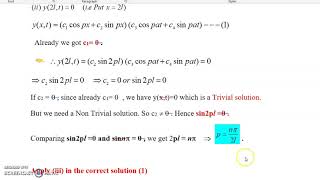 Soln of wave eqn with Zero Ini Vel