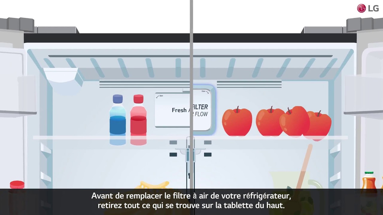 Remplacer le filtre à air du réfrigérateur 