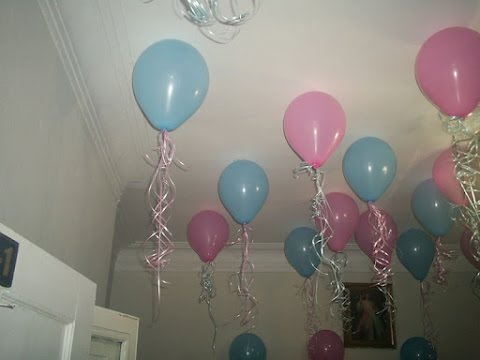 Como decorar el techo con globos youtube
