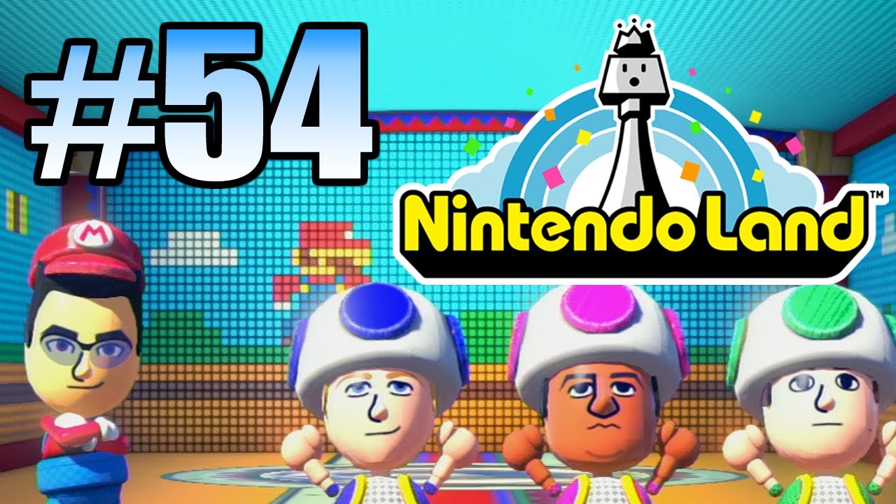 Wii Have Fun #54- Nintendo Land (Game 1 part 2; Mario Chase) - YouTube