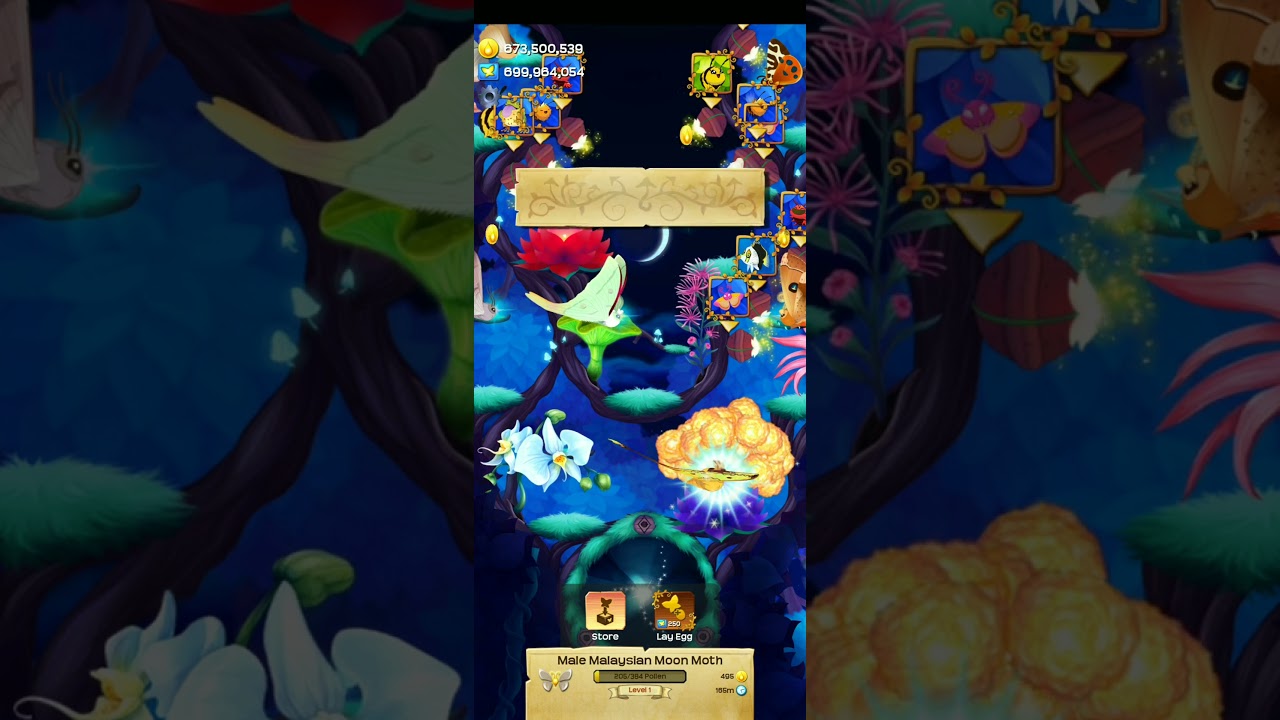 Flutter Starlight gameplay part 31 | Special visitor - Male Malaysian Moon Moth