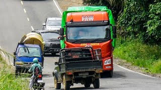 Truk Fawjh6 || Gagal Nanjak Sampai Mundur, Terjadi Kekacauan Dijalur Lintas Sumatra Merlung