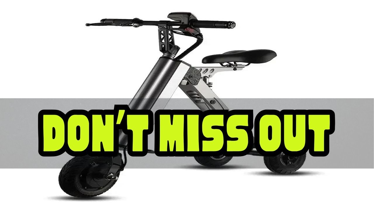 K7S Simple Shape Mini E-Bike Three-wheel Foldable Electric Scooter For Adult Intelligent Electric B