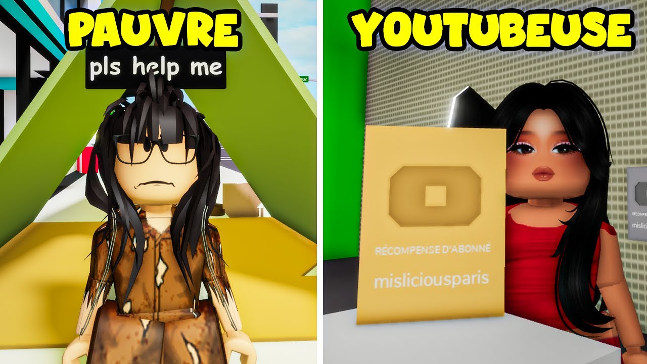 DE PAUVRE À YOUTUBEUSE SUR BROOKHAVEN RP ROBLOX