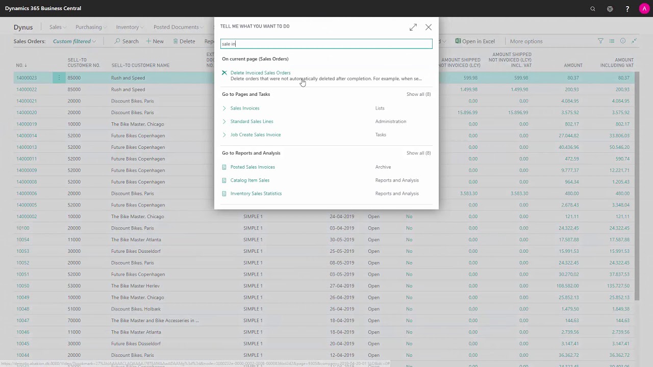 Import Sales Shipment Lines Sales Invoice - Microsoft Dynamics 365 ...