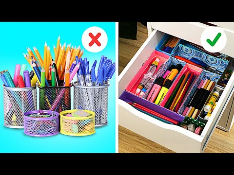 22 Cool School Hacks Every Student Should Know || Creative Ideas For Students by 5-Minute DECOR!