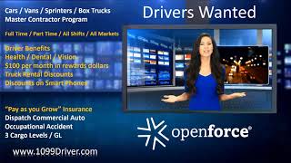 #Openforce #DriversWanted #National #Delivery #Driver #Registry / All Markets / All Vehicle sizes