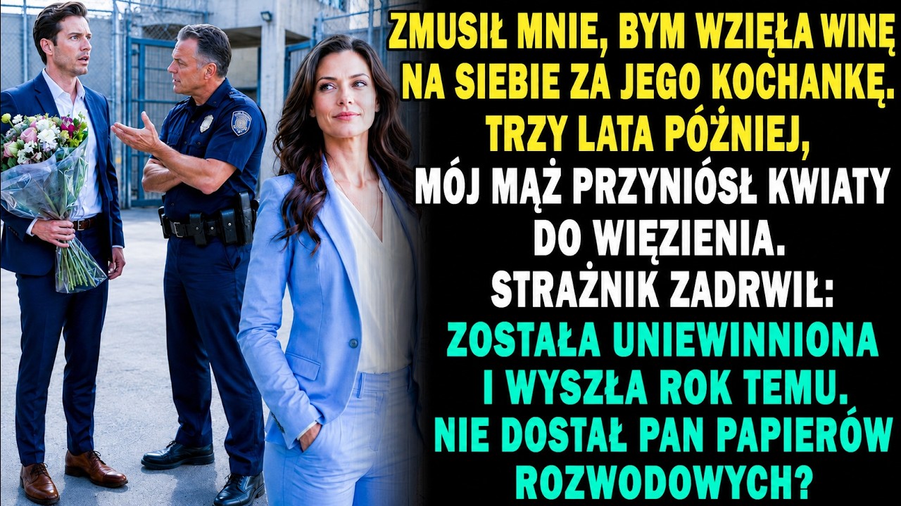 Stałam w deszczu pod zakładem karnym, patrząc, jak mój były mąż, Julian Borowski, błaga strażniczkę o informacje o mnie. W ręku trzymał białe róże, które trzy lata temu zastąpił mi długopisem i...