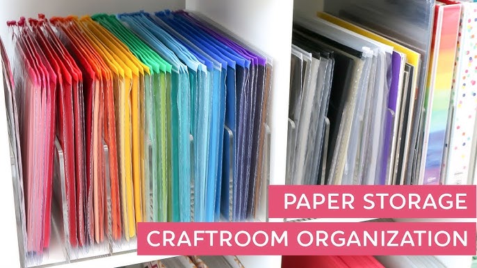 TUTORIAL: DIY 12x12 scrapbook paper storage  Cricut cutting mat storage  using wire racks 