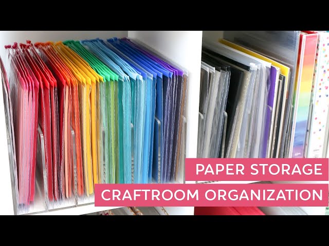 Craft Supply Organization: Paper Storage Ideas - Ink it Up With Jessica, Card Making Ideas