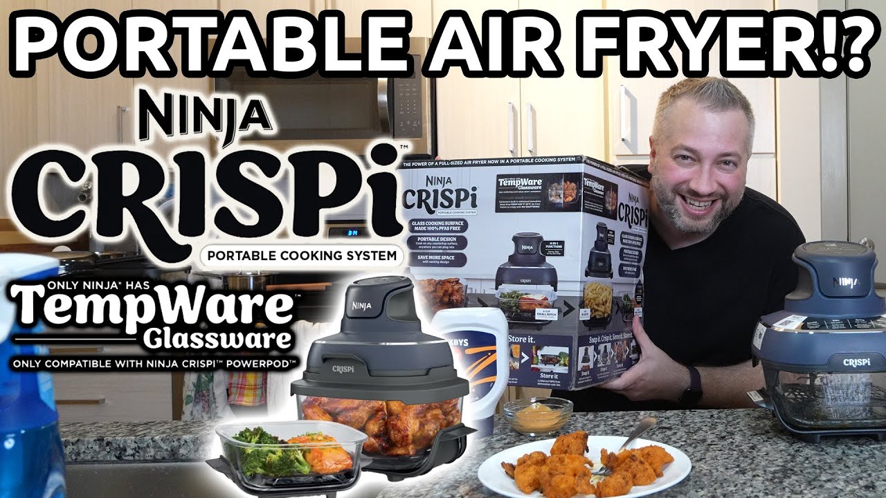 Ninja Crispi Unboxing & Demo - PORTABLE AIR FRYER REVIEW - YouTube