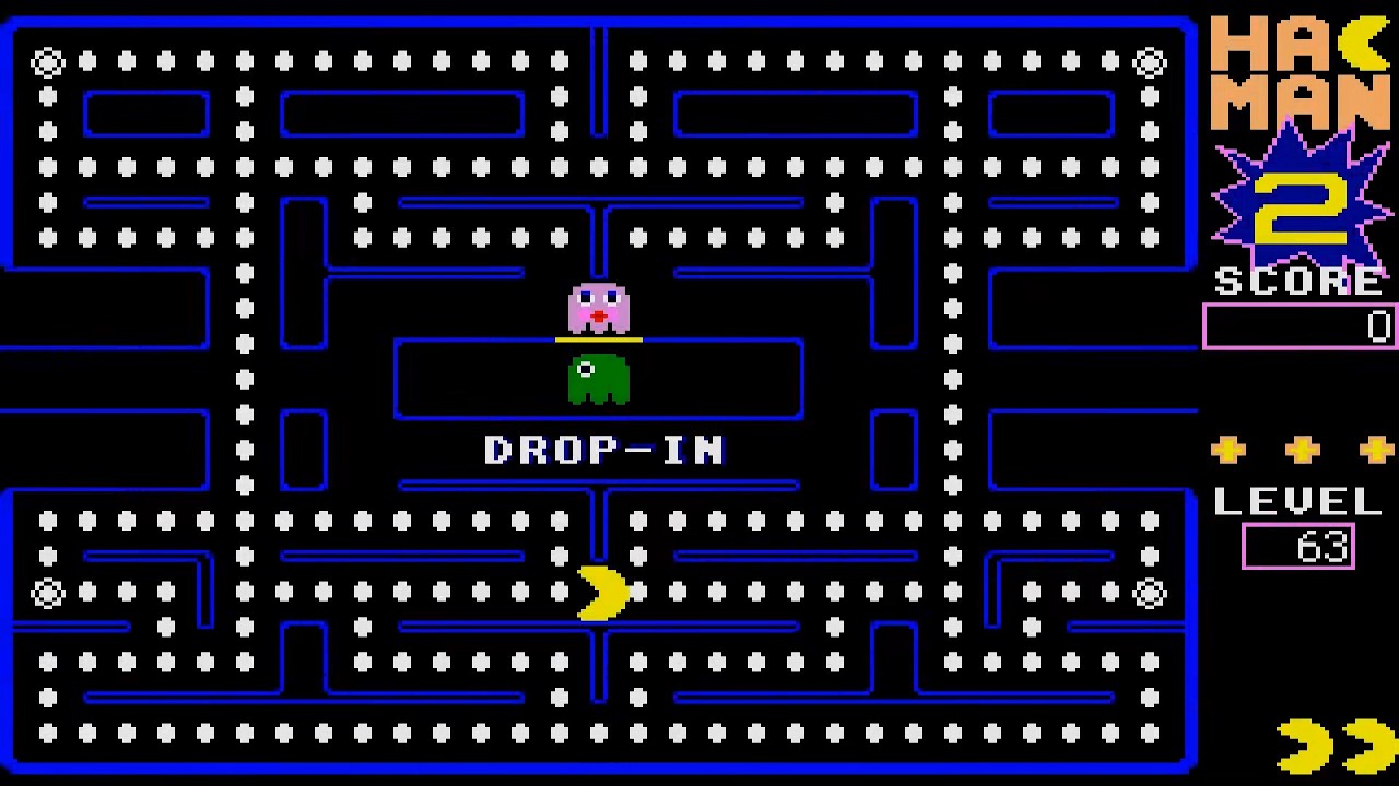 ATARI ST DROP IN LEVEL 63 HACK HACMAN II HAC MAN 2 PACMAN PAC MAN CLONE David Bagget ELEMENTS