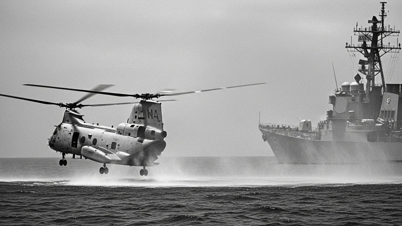 Sovětští pozorovatelé byli ohromeni, když američtí námořníci shodili do moře vrtulníky za MILIONY