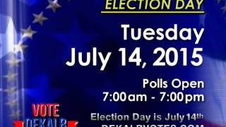 DeKalb Special Elections, Commission Dist. 5 & House Dist. 80 – PSA