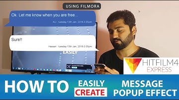 How to easily create Message Popup Effect - Using HitFilm 4