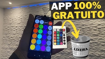 COMO CONTROLAR FITA DE LED RGB PELO CELULAR - 100% GRATUITO