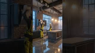 Industrial Loft Kitchen Transformation | #interiordesign#3drender#home #architecture #construction
