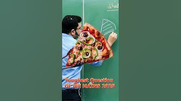 Toughest Question Of JEE MAINS 2025 | JEE ADVANCES 2025 @MotionNVSir #iitjee #nvsir #shorts  #study