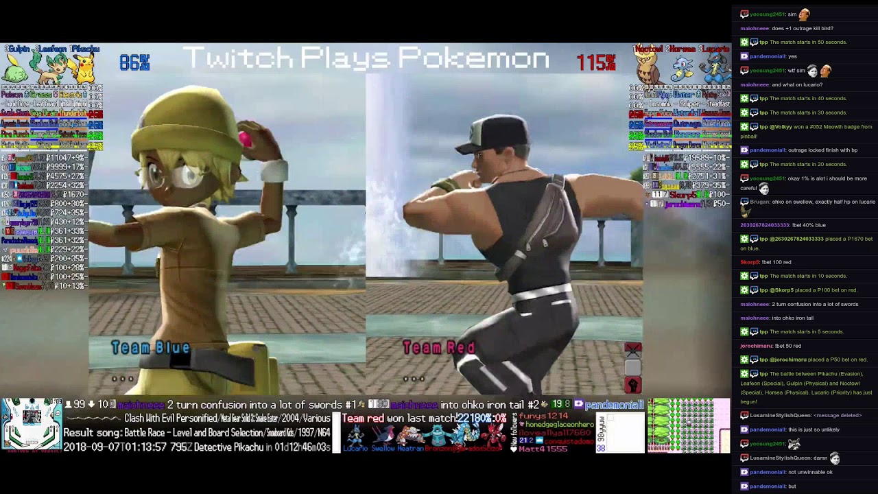 Twitch Plays Pokémon Battle Revolution - Matches 
