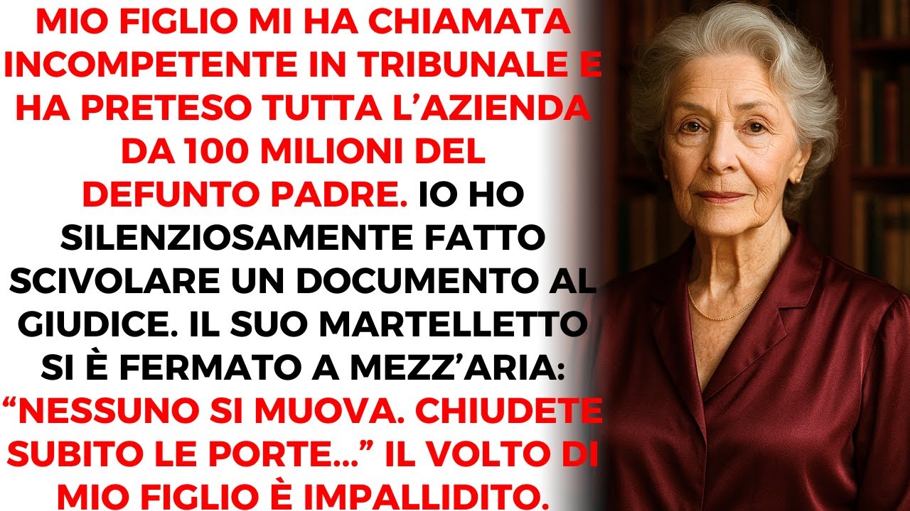 Mio Figlio Pretese L’azienda Da 100 Milioni In Tribunale, Ma Il Giudice Lesse Il Mio Documento