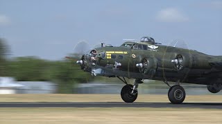 B17 &quot;Texas Raiders&quot; Taxi and Takeoff