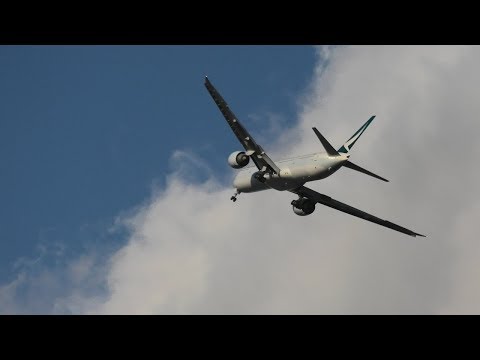 風 or 管制ミス？ キャセイ機 777ゴーアラウンド 急旋回　新千歳空港