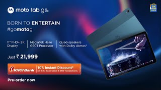 #mototabg70LTE at just ₹21,999! Pre-order now on @flipkart screenshot 1