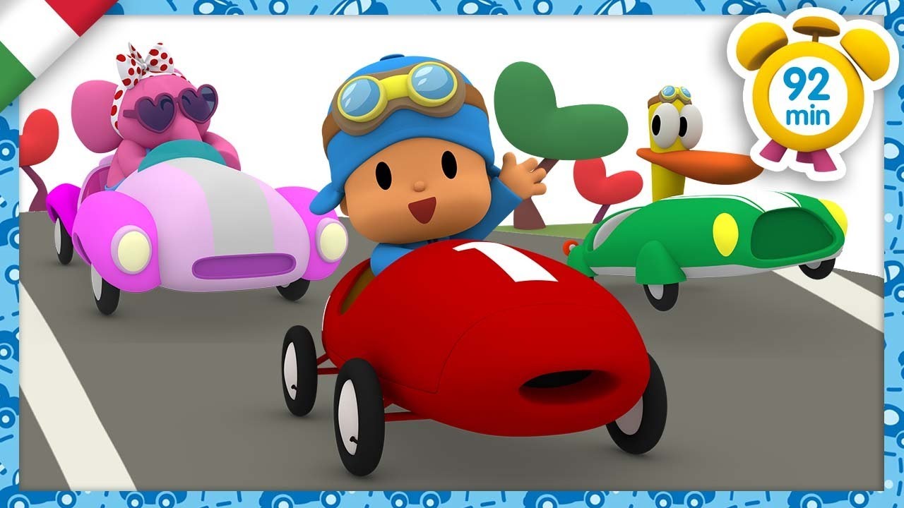 🏎️  POCOYO ITALIANO- Macchine da corsa in competizione [92 min]|VIDEO e CARTONI ANIMATI per bambini