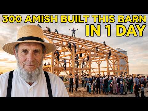 The AMISH Build a BARN in 1 DAY for $4,000 — A Trick the Construction Industry Hates