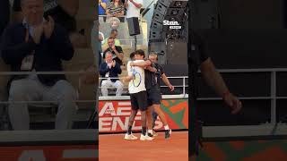 Gael Monfils is beloved by the tennis world and everyone was at his retirement party 🫶 #RolandGarros
