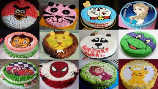 Cartoon Character Cake Design/Cartoon Face Cake Design/Animal Face Cake/Happy Birthday Cake Design