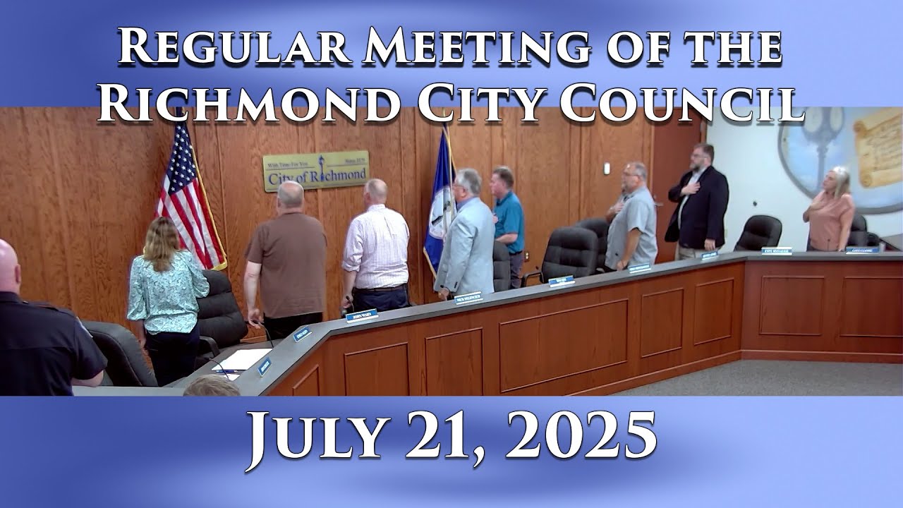 Regular Meeting of the Richmond City Council on July 21, 2025 - YouTube