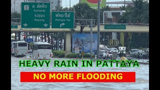 IT RAINED A LOT IN PATTAYA AND IT'S NO LONGER FLOODING.