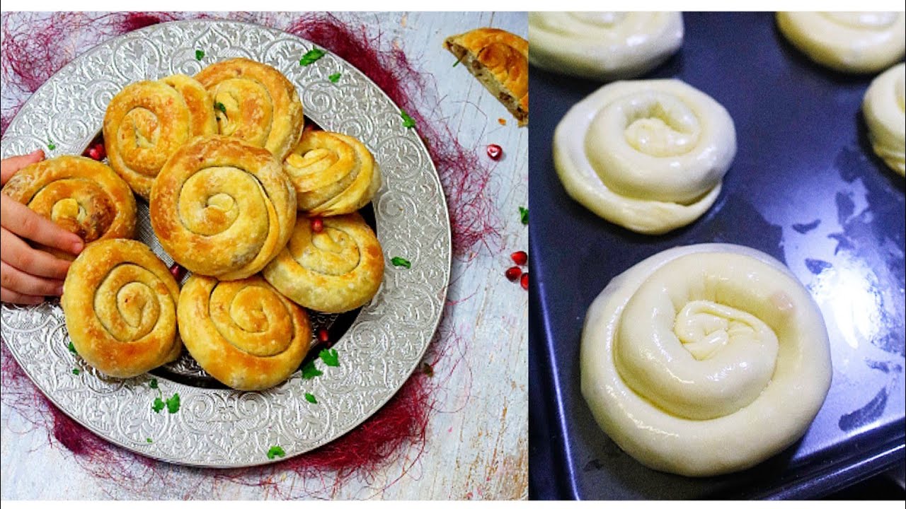 صفيحه يافاويه بحشوة اللحم رهيبه بعجينة هشه لا تفوتكم