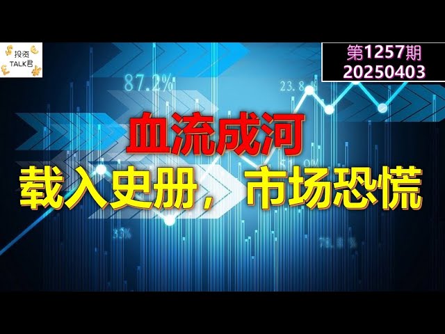 ✨【投资TALK君1257期】血流成河，载入史册，市场恐慌✨20250403#CPI #nvda #美股 #投资 #英伟达 #ai #特斯拉
