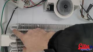 Fridge evaporator frost pattern explained