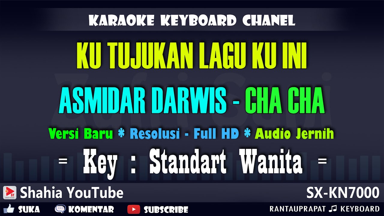 KUTUJUKAN LAGU KU INI KARAOKE MELAYU - NADA WANITA Versi Cha Cha Rumba Melayu