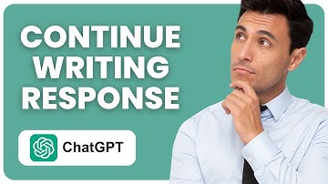 How to Let ChatGPT Continue Writing Its Response