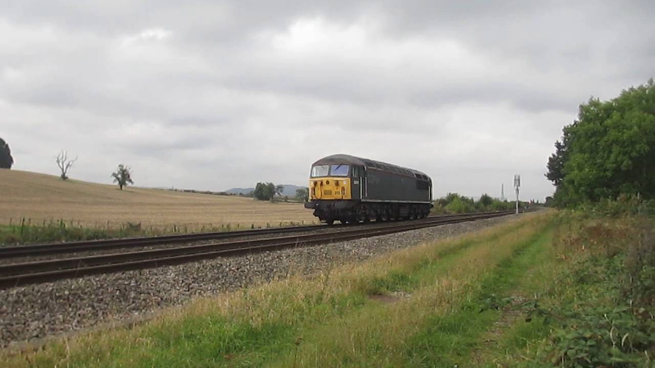 56312 passing Churchdown with the 0Z35 Derby - Cardiff Tidal with tones. 08/10/16